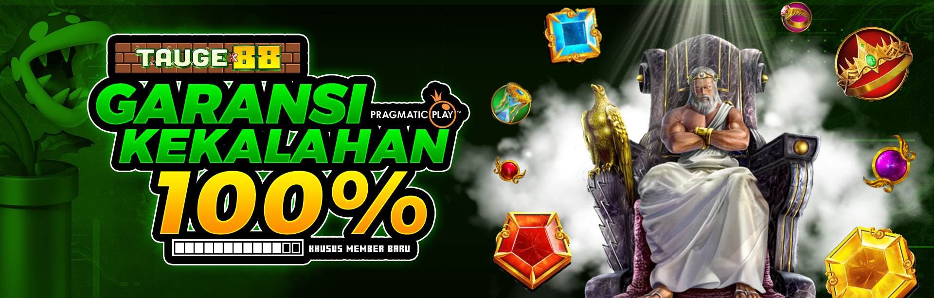 GARANSI KEKALAHAN 100% SLOT PRAGMATIC PLAY