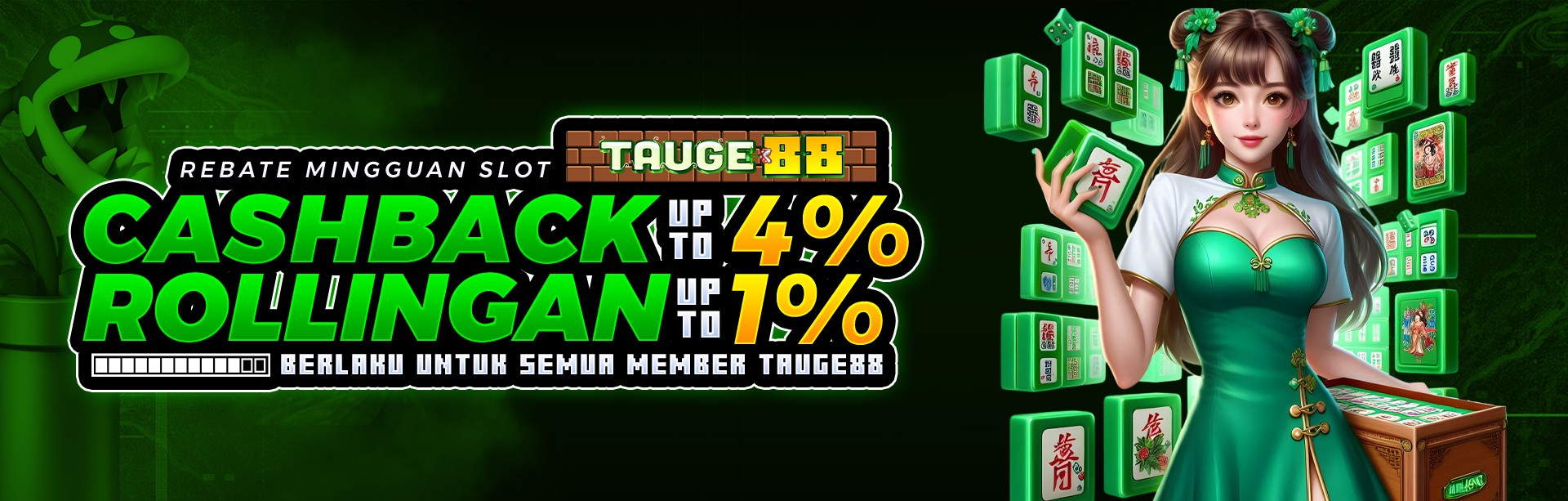 Bonus Cashback & Rollingan SLOT 