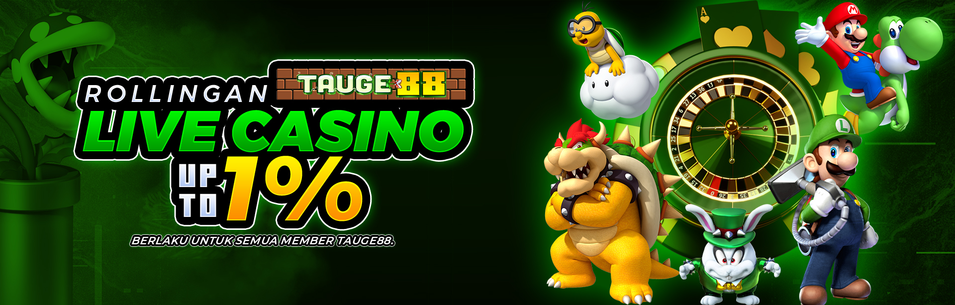 Bonus Rollingan CASINO 1%	