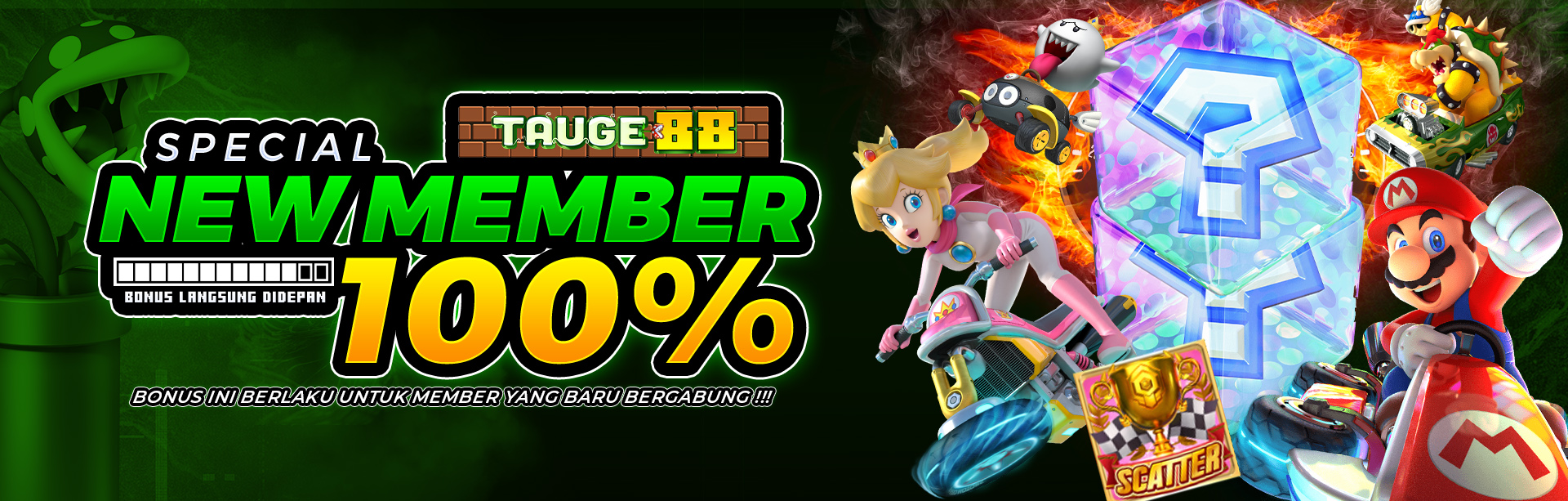 BONUS NEW MEMBER 100% DIDEPAN TAUGE88