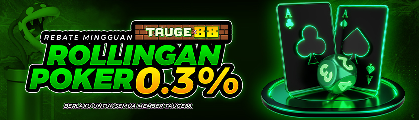 BONUS ROLLINGAN POKER Up To 0,3% -  0.5%